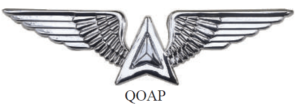 Brevê QOAP - Quadro de Oficiais de Apoio da Aeronáutica