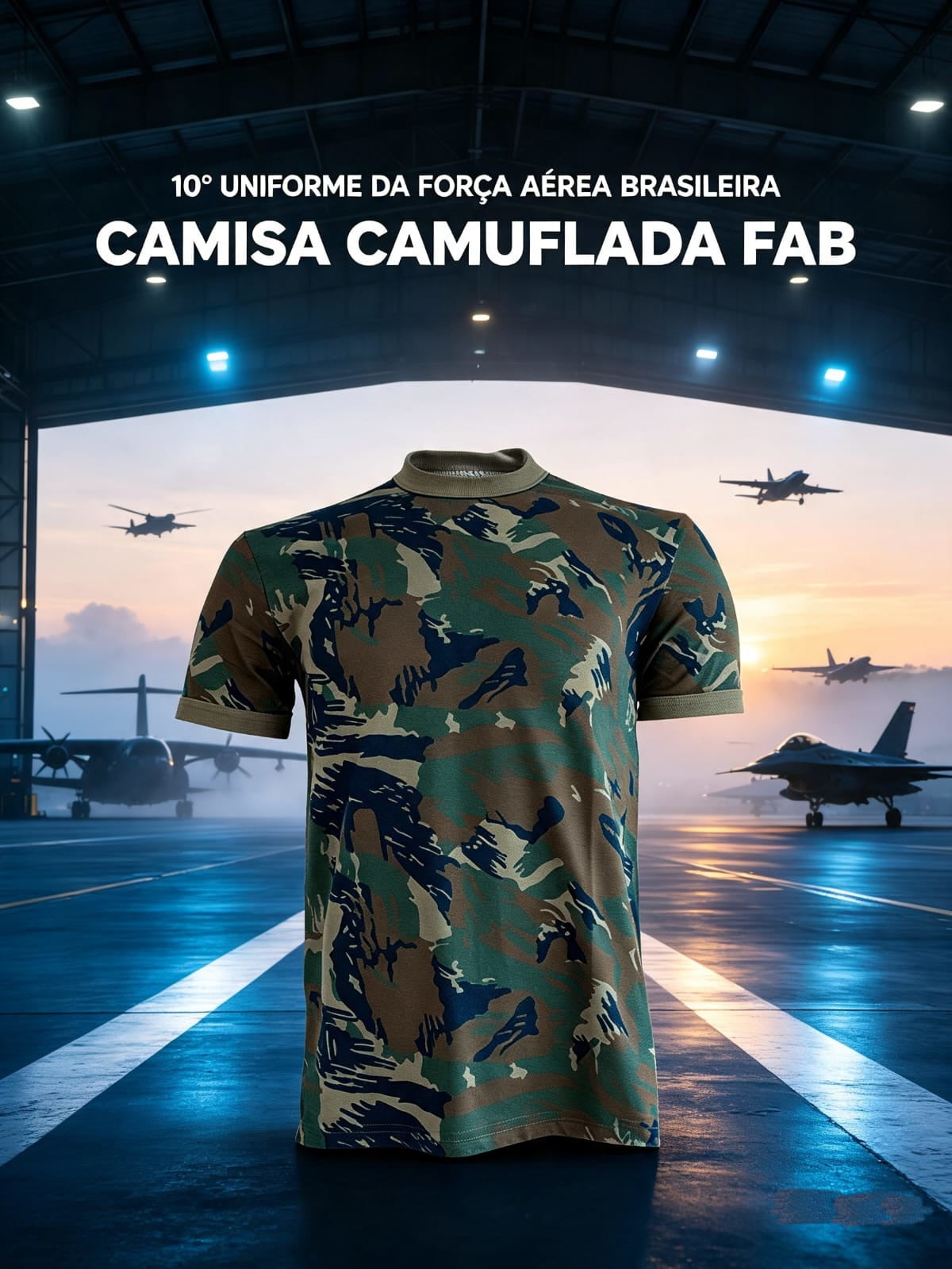 Camisa Camuflada da Aeronáutica