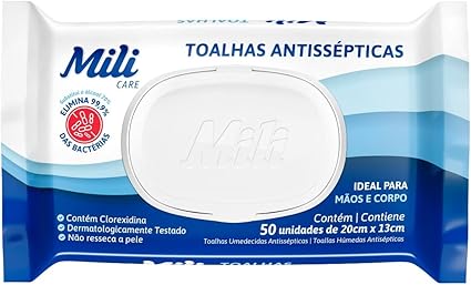 Lenços Umedecidos Pacote c/ 50 unidades