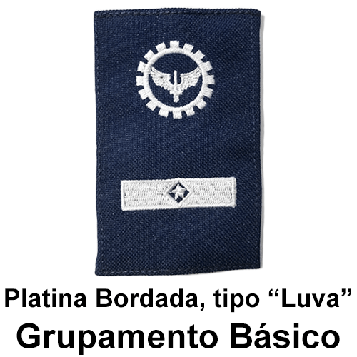 Platinas Bordadas Tipo Luva de Suboficial