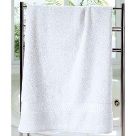toalha banho felpudo prisma liso branca - Dohler