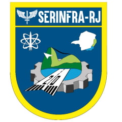 Dom SERINFRA-RJ com imã de fixação.