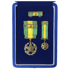 Estojo com Medalhas de 10 anos de Tempo de Serviço