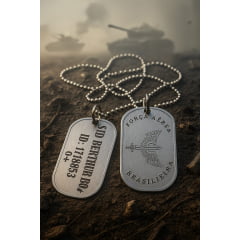 Dog Tag  - Plaqueta Metálica de Identificação 