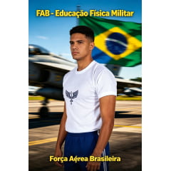 Camisa Olímpica de Educação Física da Aeronáutica 9 uniforme Camisa Olímpica de Educação Física da Aeronáutica 9 uniforme