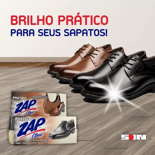 Esponja Zap Clean Brilho instantâneo - Incolor de espuma graxa