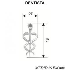 Distintivos metálicos de quadro para uso na gola