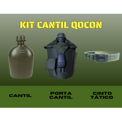 KIT CANTIL CINTO COM FIVELA VERDE QOCON 2025