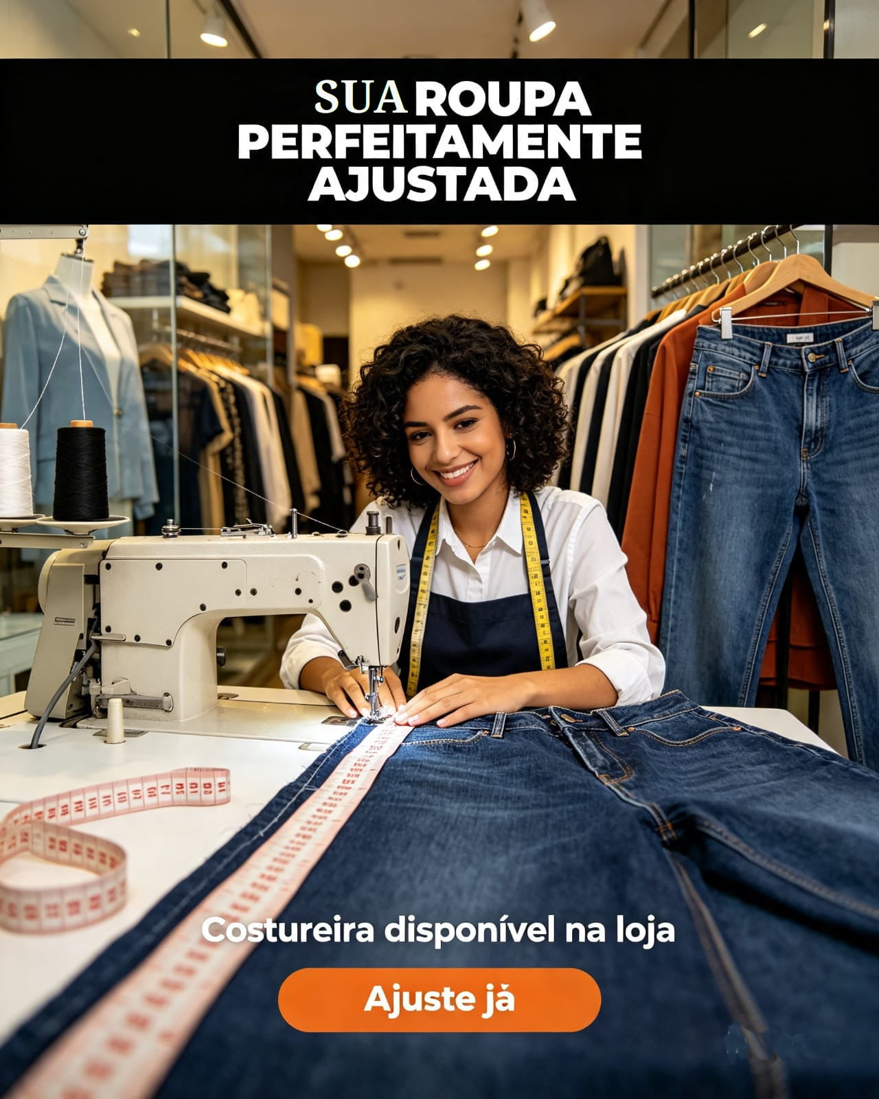 Serviço de Costuras e Ajustes (SOMENTE NA LOJA FÍSICA) ( PRAZO 2 Á 4 DIAS)